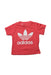 A Red Short Sleeve T Shirts from Adidas in size 12-18M for girl. (Front View)