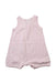 A Pink Sleeveless Rompers from Petit Bateau in size 12-18M for girl. (Back View)