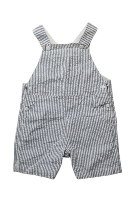 A Blue Overall Shorts from Petit Bateau in size 3-6M for boy. (Front View)