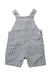 A Blue Overall Shorts from Petit Bateau in size 3-6M for boy. (Front View)