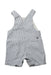 A Blue Overall Shorts from Petit Bateau in size 3-6M for boy. (Back View)
