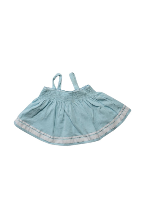 A Blue Sleeveless Tops from Ralph Lauren in size 3-6M for girl. (Front View)