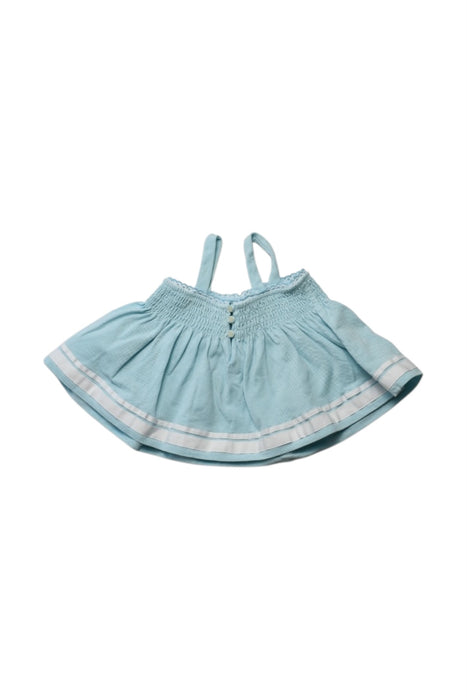 A Blue Sleeveless Tops from Ralph Lauren in size 3-6M for girl. (Back View)