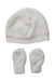 A White Winter Hats from Mamas & Papas in size Newborn for neutral. (Front View)