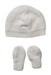 A White Winter Hats from Mamas & Papas in size Newborn for neutral. (Back View)