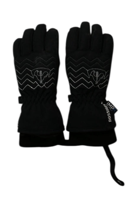 A Black Ski Gloves from Rossignol in size 6T for neutral. (Front View)