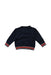 A Navy Crewneck Sweatshirts from Petit Bateau in size 6-12M for boy. (Back View)