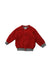 A Red Puffer/Quilted Jackets from Petit Bateau in size 6-12M for boy. (Front View)