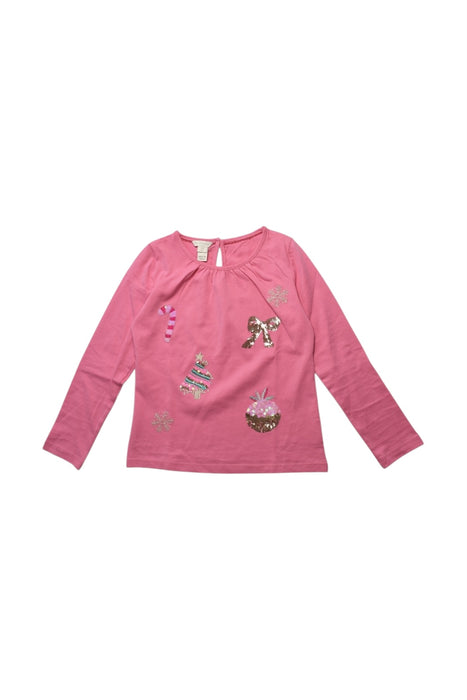 A Pink Long Sleeve Tops from Monsoon in size 8Y for girl. (Front View)