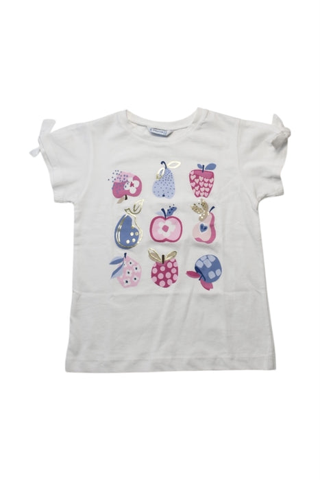A Multicolour Short Sleeve T Shirts from Mayoral in size 7Y for girl. (Front View)
