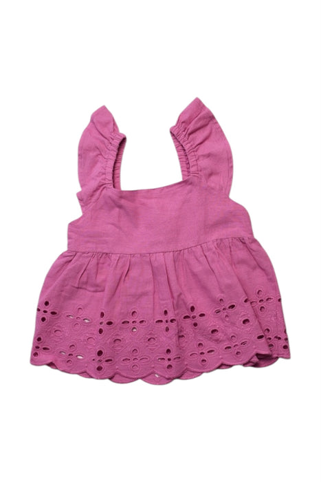 A Pink Sleeveless Tops from Mayoral in size 6T for girl. (Front View)
