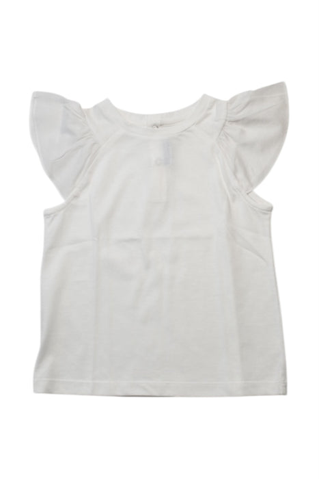 A White Sleeveless Tops from Jacadi in size 6T for girl. (Front View)