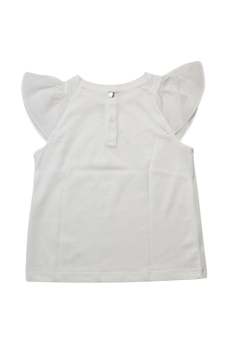 A White Sleeveless Tops from Jacadi in size 6T for girl. (Back View)