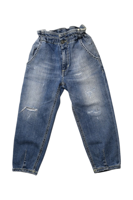 A Blue Jeans from Dondup in size 6T for girl. (Front View)