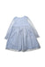 A Blue Long Sleeve Dresses from Monsoon in size 7Y for girl. (Back View)