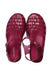 A Pink Sandals from Mini Melissa in size 7Y for girl. (Front View)