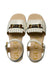 A White Sandals from Gucci in size 6T for girl. (Front View)