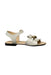 A White Sandals from Gucci in size 6T for girl. (Back View)