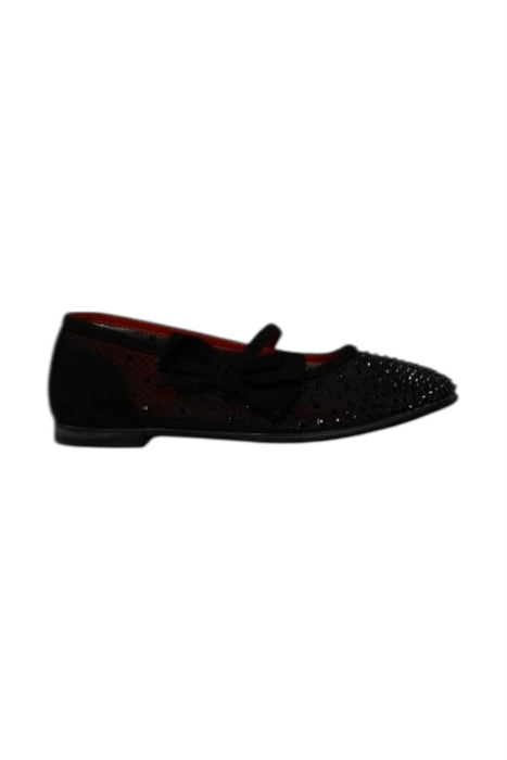 A Black Flats from Christian Louboutin in size 6T for girl. (Back View)