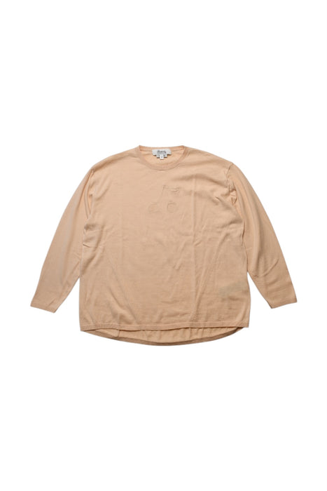 A Beige Knit Sweaters from Bonpoint in size 8Y for girl. (Front View)