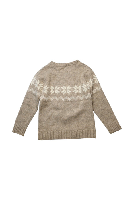 A Beige Knit Sweaters from Jacadi in size 6T for neutral. (Back View)