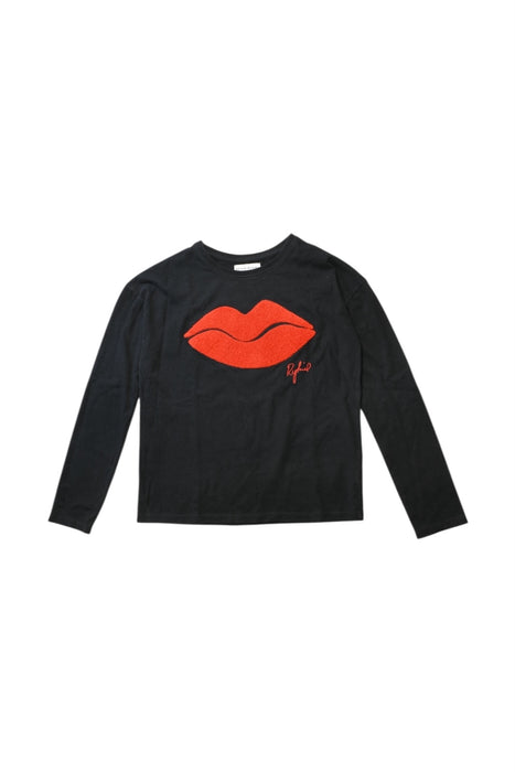 A Black Long Sleeve T Shirts from Sonia Rykiel in size 12Y for girl. (Front View)