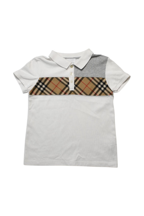 A Multicolour Short Sleeve Polos from Burberry in size 8Y for boy. (Front View)