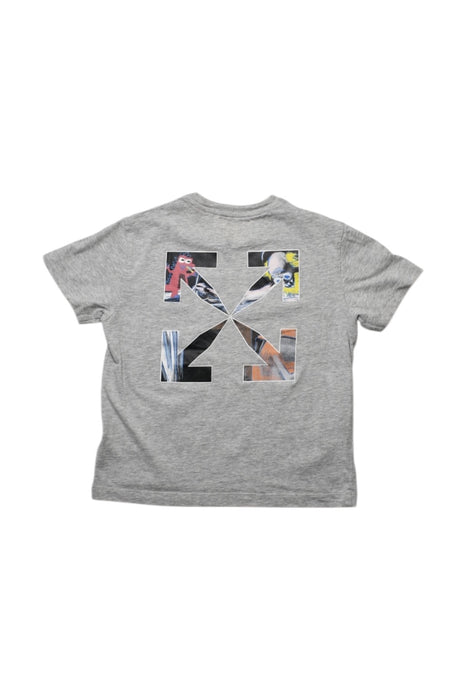 A Grey Short Sleeve T Shirts from Off-White in size 4T for boy. (Back View)