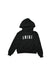 A Black Hooded Sweatshirts from Amiri in size 6T for boy. (Front View)