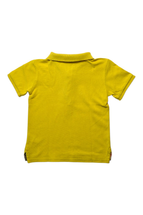 A Yellow Short Sleeve Polos from Burberry in size 3T for boy. (Back View)