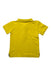 A Yellow Short Sleeve Polos from Burberry in size 3T for boy. (Back View)