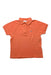 A Orange Short Sleeve Polos from Lacoste in size 4T for boy. (Front View)
