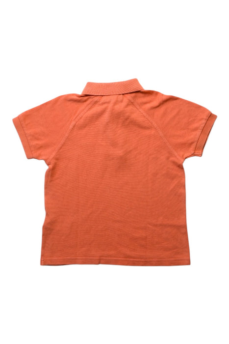 A Orange Short Sleeve Polos from Lacoste in size 4T for boy. (Back View)