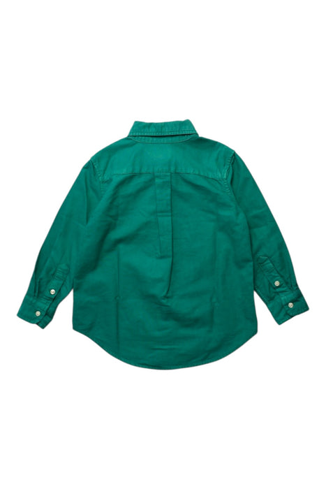 A Green Long Sleeve Shirts from Ralph Lauren in size 3T for boy. (Back View)