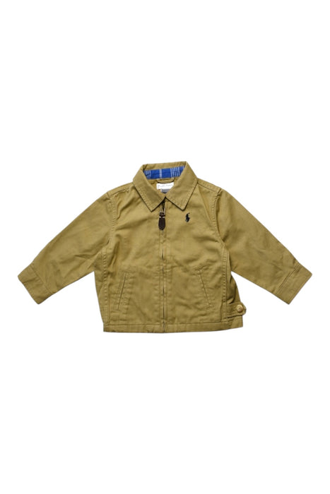 A Beige Lightweight Jackets from Ralph Lauren in size 6-12M for boy. (Front View)