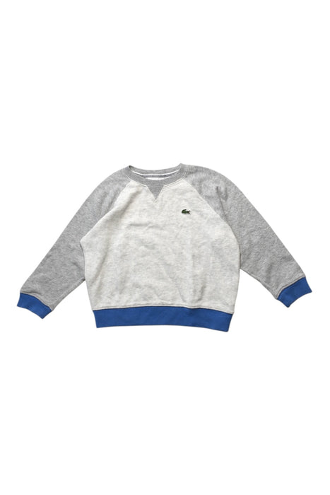 A Grey Crewneck Sweatshirts from Lacoste in size 4T for neutral. (Front View)