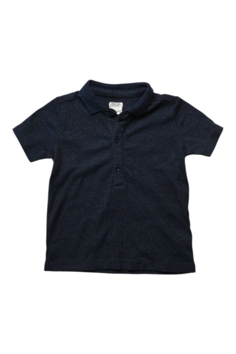 A Navy Short Sleeve Polos from Mamas & Papas in size 3T for boy. (Front View)