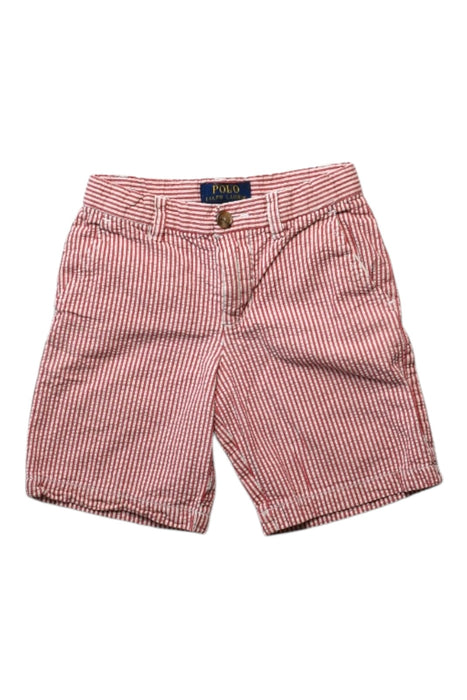 A Red Shorts from Polo Ralph Lauren in size 5T for boy. (Front View)