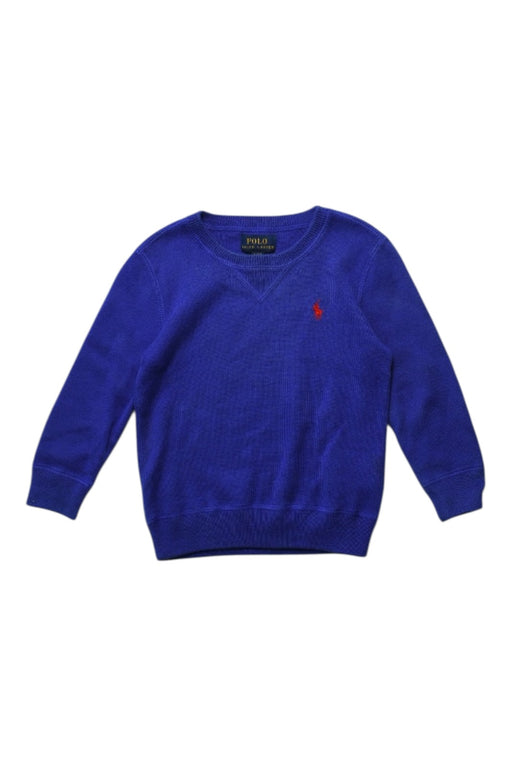 A Blue Knit Sweaters from Polo Ralph Lauren in size 2T for boy. (Front View)
