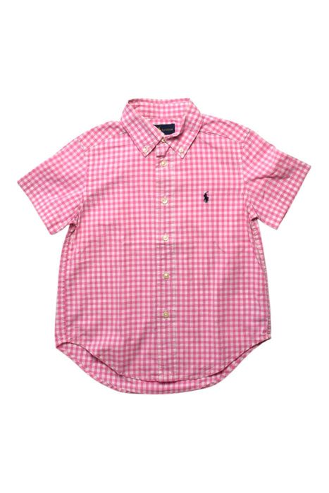 A Pink Short Sleeve Shirts from Ralph Lauren in size 4T for boy. (Front View)