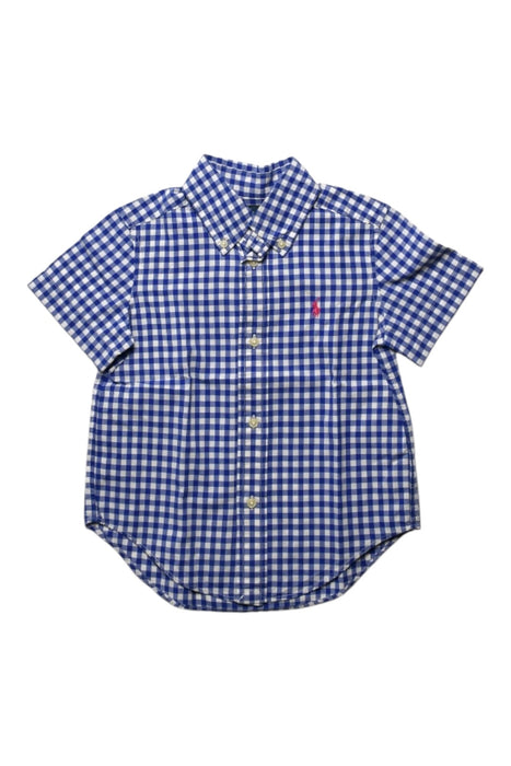 A Blue Short Sleeve Shirts from Ralph Lauren in size 2T for boy. (Front View)