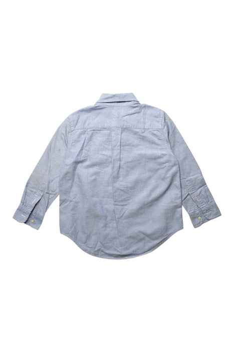 A Blue Long Sleeve Shirts from Ralph Lauren in size 4T for boy. (Back View)