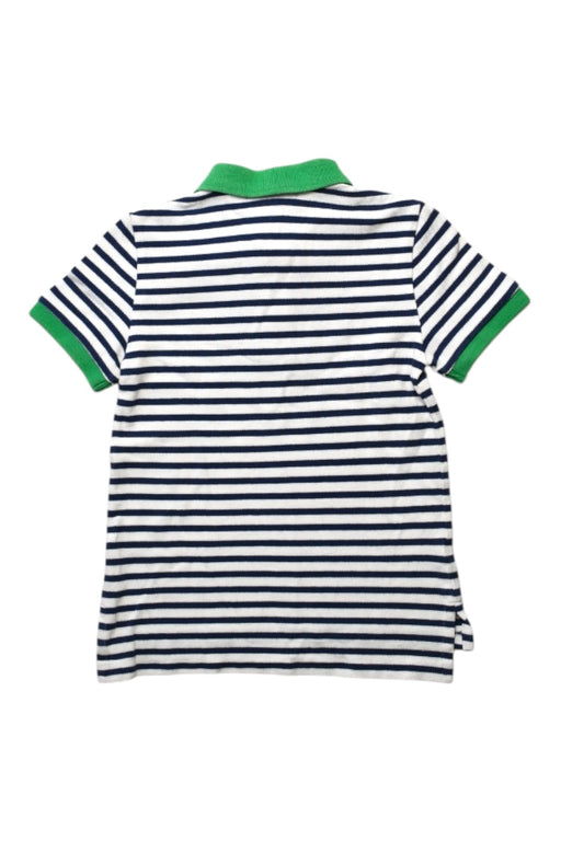 A Blue Short Sleeve Polos from Polo Ralph Lauren in size 4T for boy. (Back View)