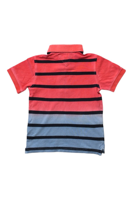 A Red Short Sleeve Polos from Tommy Hilfiger in size 4T for boy. (Back View)