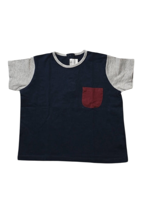 A Navy Short Sleeve T Shirts from Mamas & Papas in size 3T for boy. (Front View)