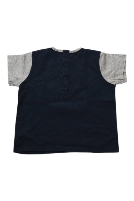 A Navy Short Sleeve T Shirts from Mamas & Papas in size 3T for boy. (Back View)
