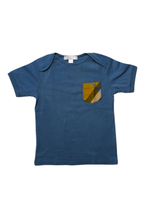 A Blue Short Sleeve T Shirts from Burberry in size 3T for boy. (Front View)