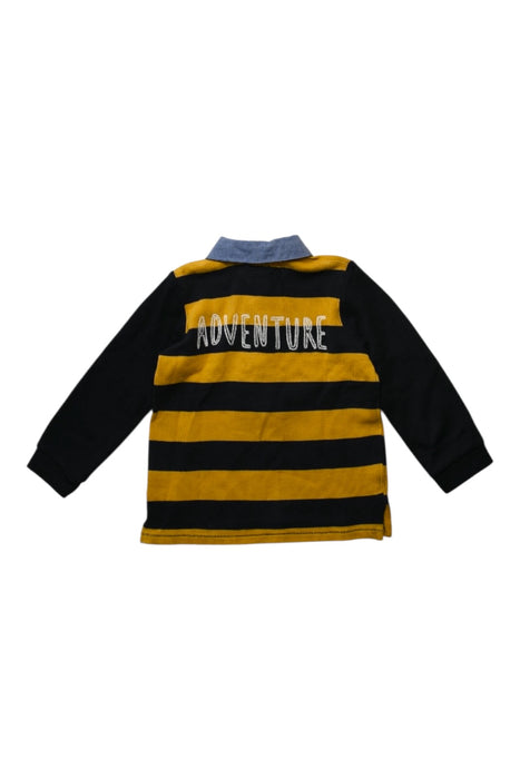 A Black Long Sleeve Polos from Mamas & Papas in size 4T for boy. (Back View)
