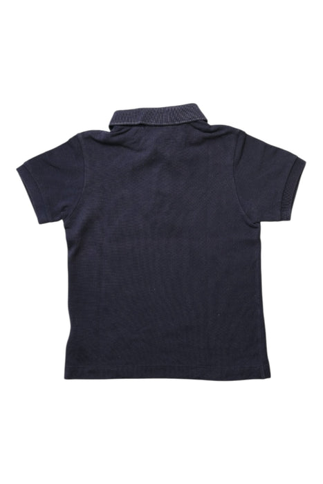 A Navy Short Sleeve Polos from Lacoste in size 4T for boy. (Back View)