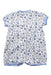A Blue Short Sleeve Rompers from Petit Bateau in size 3-6M for girl. (Back View)